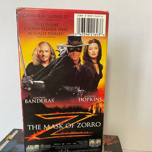 The Mask of Zorro, Cintage VHS, works well - Picture 2 of 5